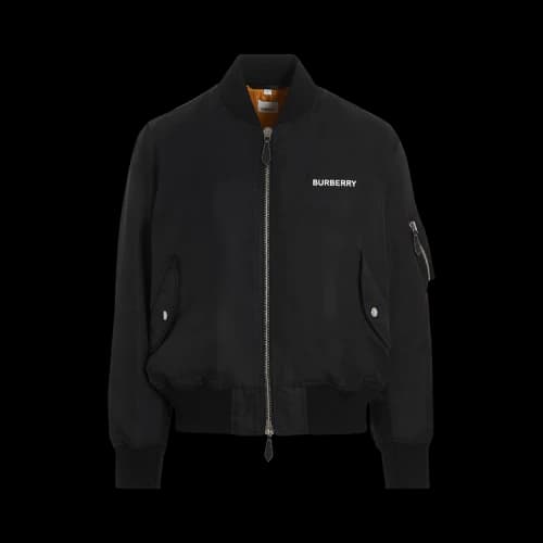 Burberry Gillian Camp Bomber 'Black'