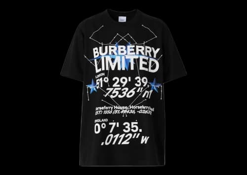 Burberry Carrick Star T-shirt Black