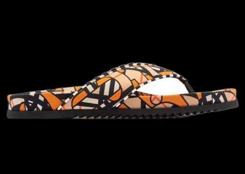 Burberry Monogram Print Sandal Orange White