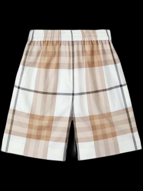 Burberry Signature Check-print Shorts White/Beige