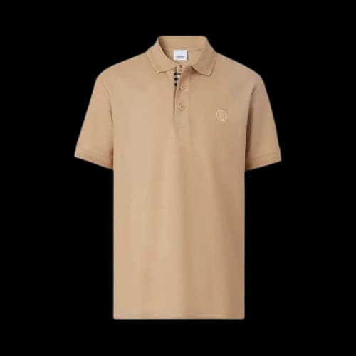 Burberry Monogram Motif Piqué Polo Shirt 'Soft Fawn'