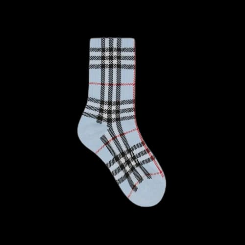 Burberry Vintage Check Intarsia Socks 'Pale Blue'