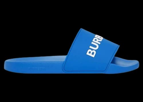 Burberry Pool Slides Blue White