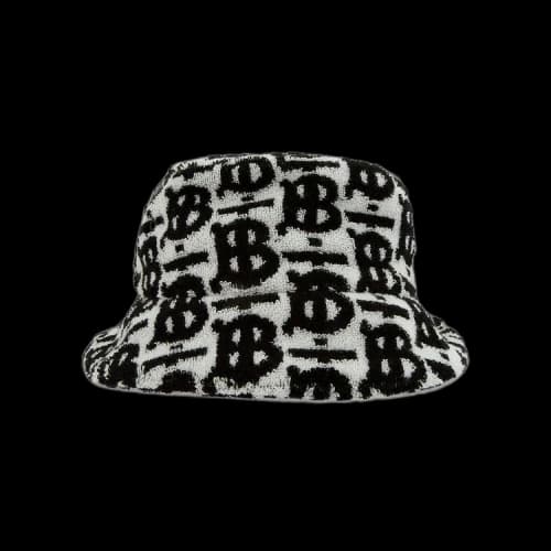 Burberry TB Towel Bucket Hat Black/White