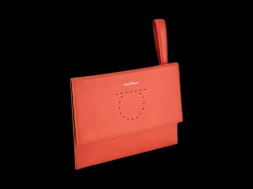 Ferragamo Wallet with Strap Orange