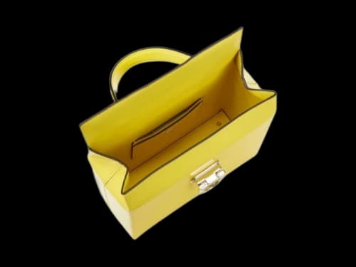 Ferragamo Studio Soft Shoulder Bag Yellow