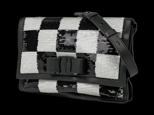 Ferragamo Viva Shoulder Bag Black/White