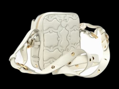 Ferragamo Viva Gancini Camera Bag White
