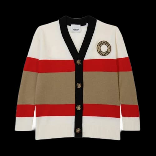 Burberry Baile Icon Cardigan 'Beige Print'