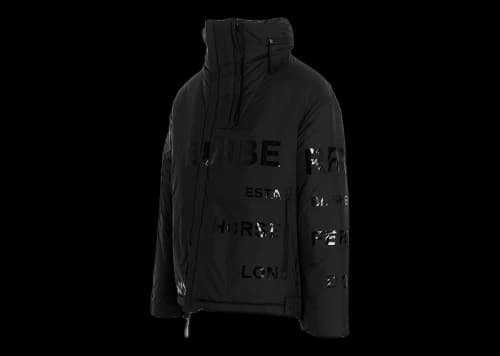 Burberry Horseferry Print Hood Padded Jacket Black