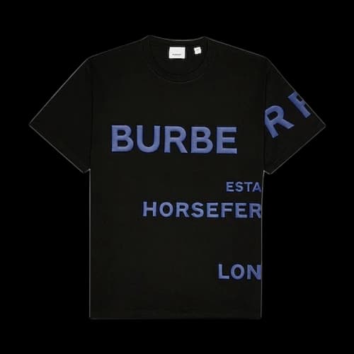 Burberry Short-Sleeve Tee 'Black/Blue'