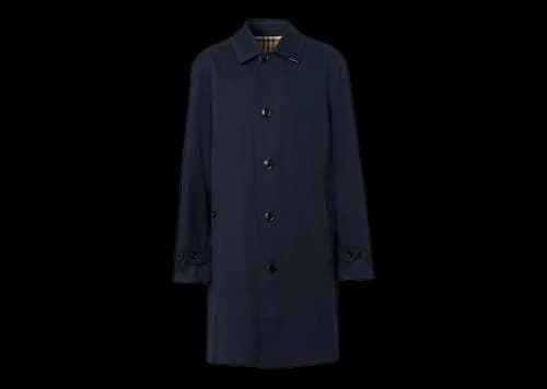 Burberry The Mid-Length Paddington Heritage Car Coat Coal Blue