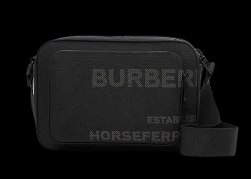 Burberry Logo-Print Cross Body Bag Black