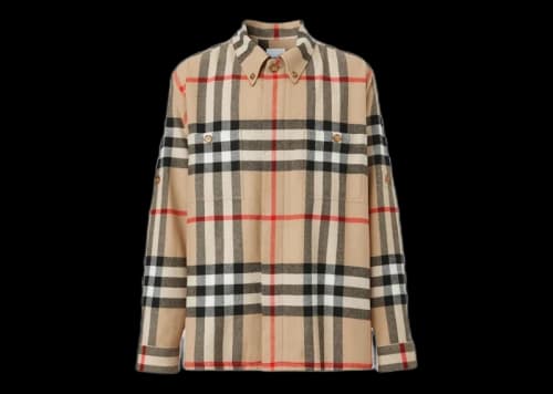 Burberry House Check Wool Cotton Shirt Archive Beige