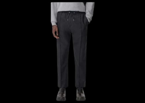 Burberry Monogram Motif Wool Trousers Black