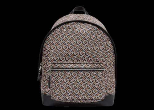 Burberry TB Monogram-Print Backpack Black Multi