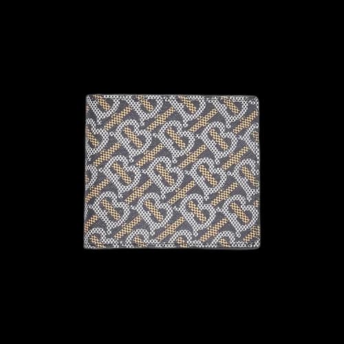 Burberry Monogram Print Bifold Wallet 'Black/Orange'