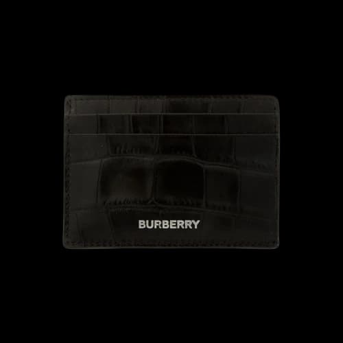 Burberry Embossed Croc Cardcase 'Black'