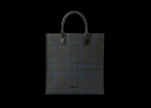 Burberry Slim Vertical Denny Tote Navy