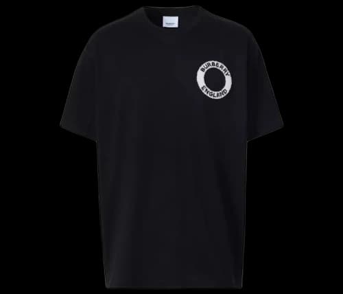Burberry Logo Graphic Cotton Oversized T-shirt Black
