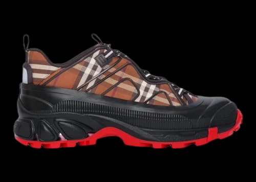Burberry Arthur Vintage Check Cotton Birch Brown Black Red