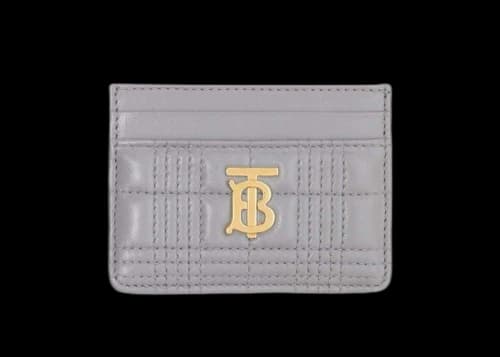 Burberry Quilted Lola Card Holder Grey