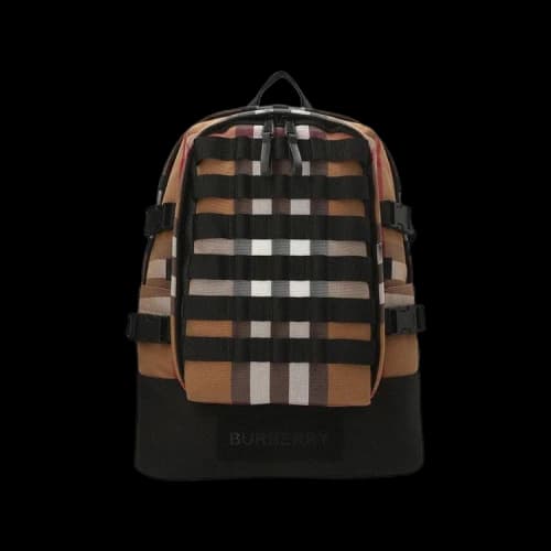 Burberry Rockford Checked Zipped Backpack 'Birch/Brown'