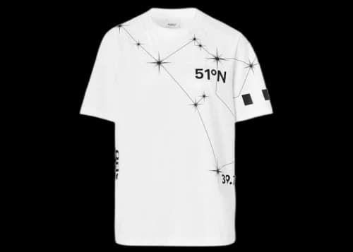 Burberry Constellation Print T-shirt White