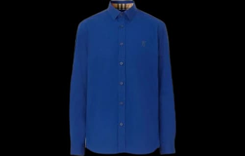 Burberry TB Monogram Slim-Fit Shirt Blue