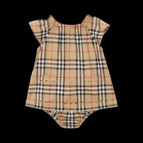 Burberry Kids Vintage Check Dress With Bloomers 'Archive Beige'
