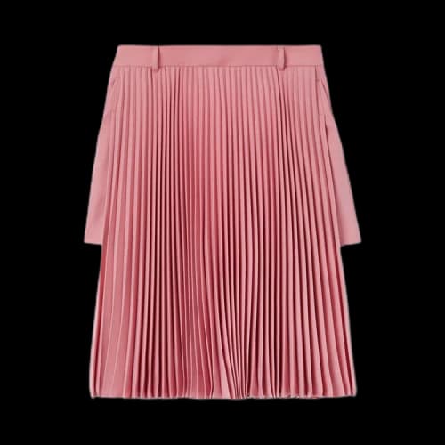 Burberry Pleated Panel Grain De Poudre Shorts 'Rosy Pink'