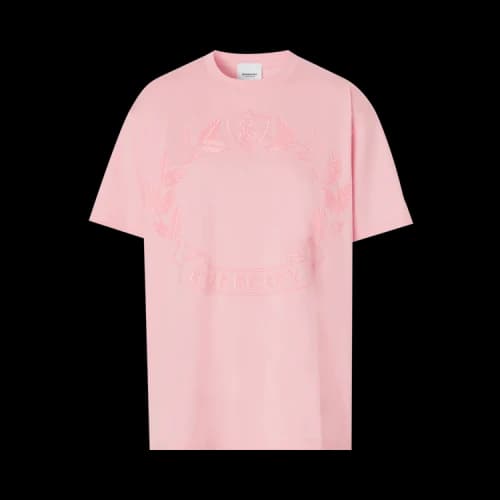 Burberry Oak Leaf Crest Oversized T-Shirt 'Candy Pink'