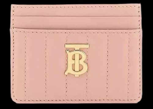 Burberry Quilted Lola Card Holder Pink