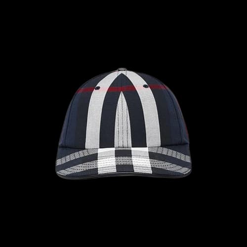 Burberry Logo Detail Check Baseball Cap 'Navy'
