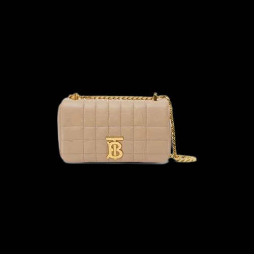 Burberry Small Lola Leather Shoulder Bag 'Oat Beige'