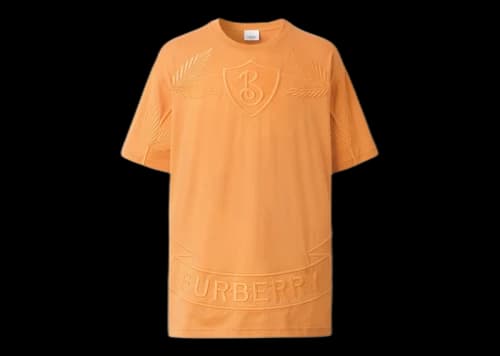 Burberry Oak Leaf Crest Cotton Tee Dusty Orange