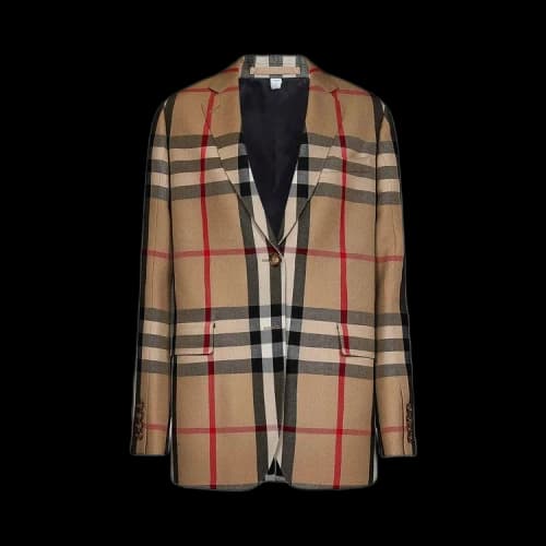 Burberry Check Tailored Jacket 'Archive Beige'