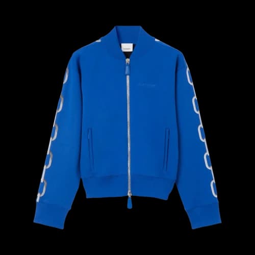 Burberry Logo Embroidered Zipped Track Jacket 'True Cobalt'