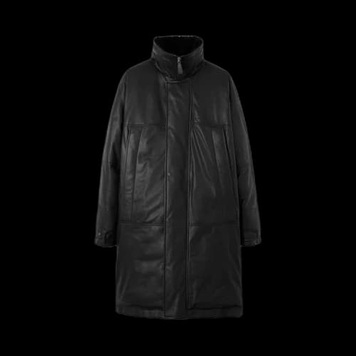 Burberry Leather Down-Filled Oversized Parka 'Black'