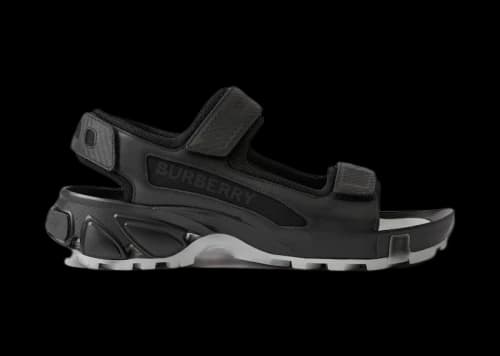 Burberry Arthur Sandal Black Leather