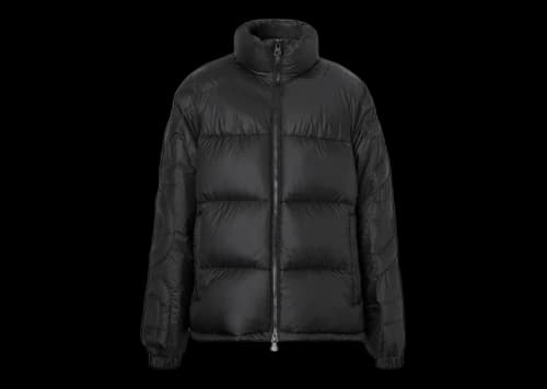 Burberry Logo Quilted Nylon Puffer Jacket Black