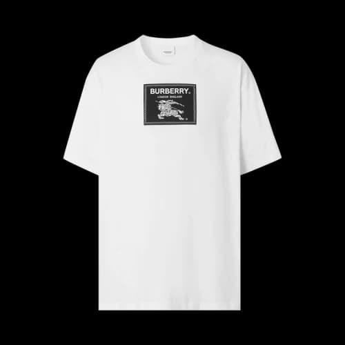 Burberry Roundwood Label T-Shirt 'White'