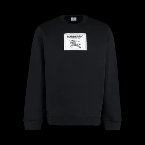 Burberry Label Logo Sweatshirt 'Black'