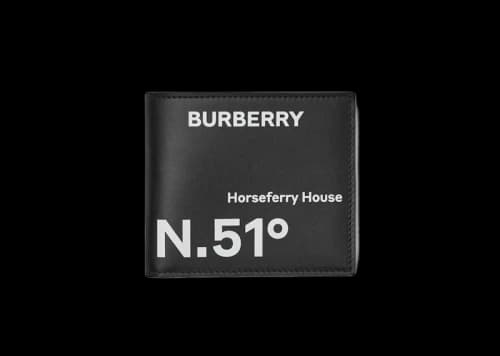 Burberry Coordinates Print Bifold Wallet Black/White