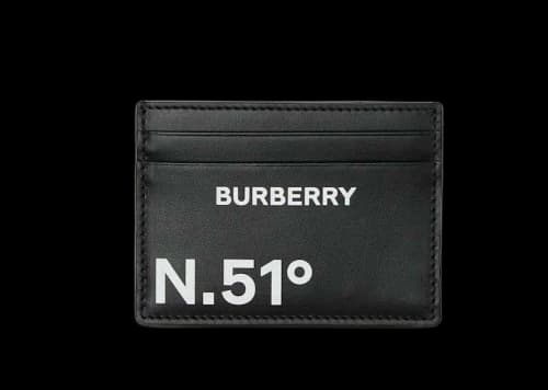 Burberry Coordinates Print Card Holder Black