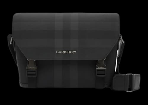 Burberry Charcoal Check Small Wright Messenger Bag Black/Charcoal