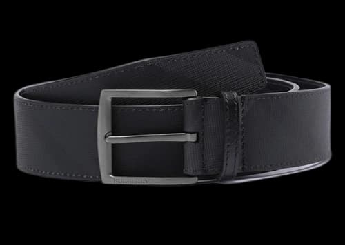 Burberry Striped Belt Black/Gray