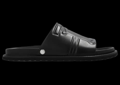 Burberry Thornton Leather Slides Black