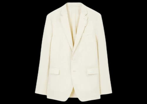 Burberry Classic Lapels Single Breasted Blazer White