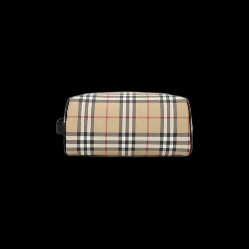 Burberry Vintage Checkered Toiletry Bag 'Archive Beige'